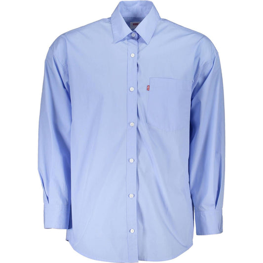 Levi's Elegant Light Blue Long-Sleeved Shirt Levi's