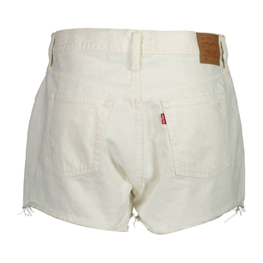 Levi's Chic White Denim Shorts with Classic Appeal Levi's