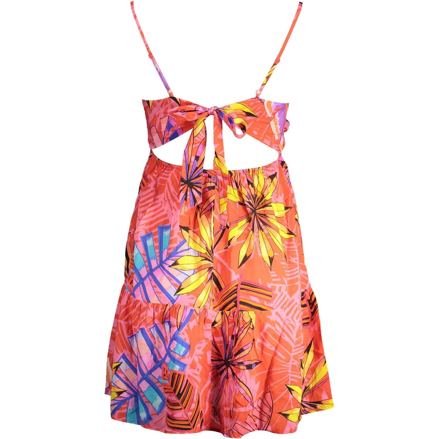 Desigual Radiant Pink Summer Dress with Delicate Details Desigual