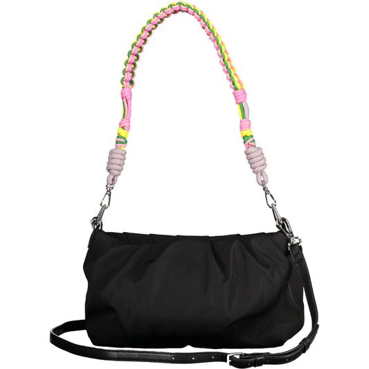 Desigual Chic Black Contrast Detail Handbag Desigual