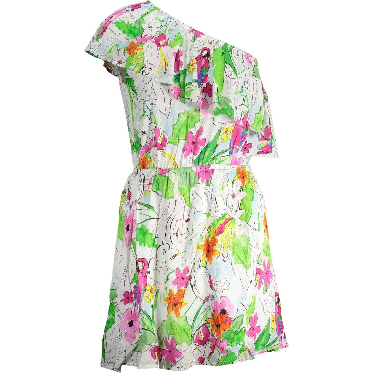 Desigual White Viscose Women Dress Desigual