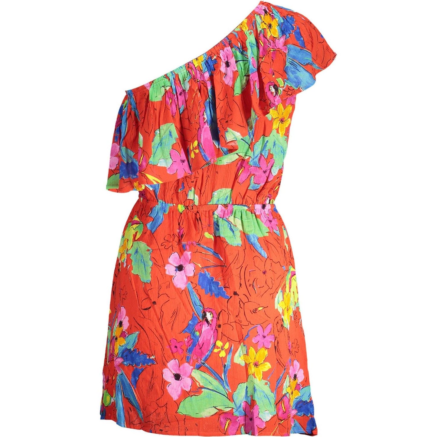 Desigual "Red Viscose Women Dress" Desigual