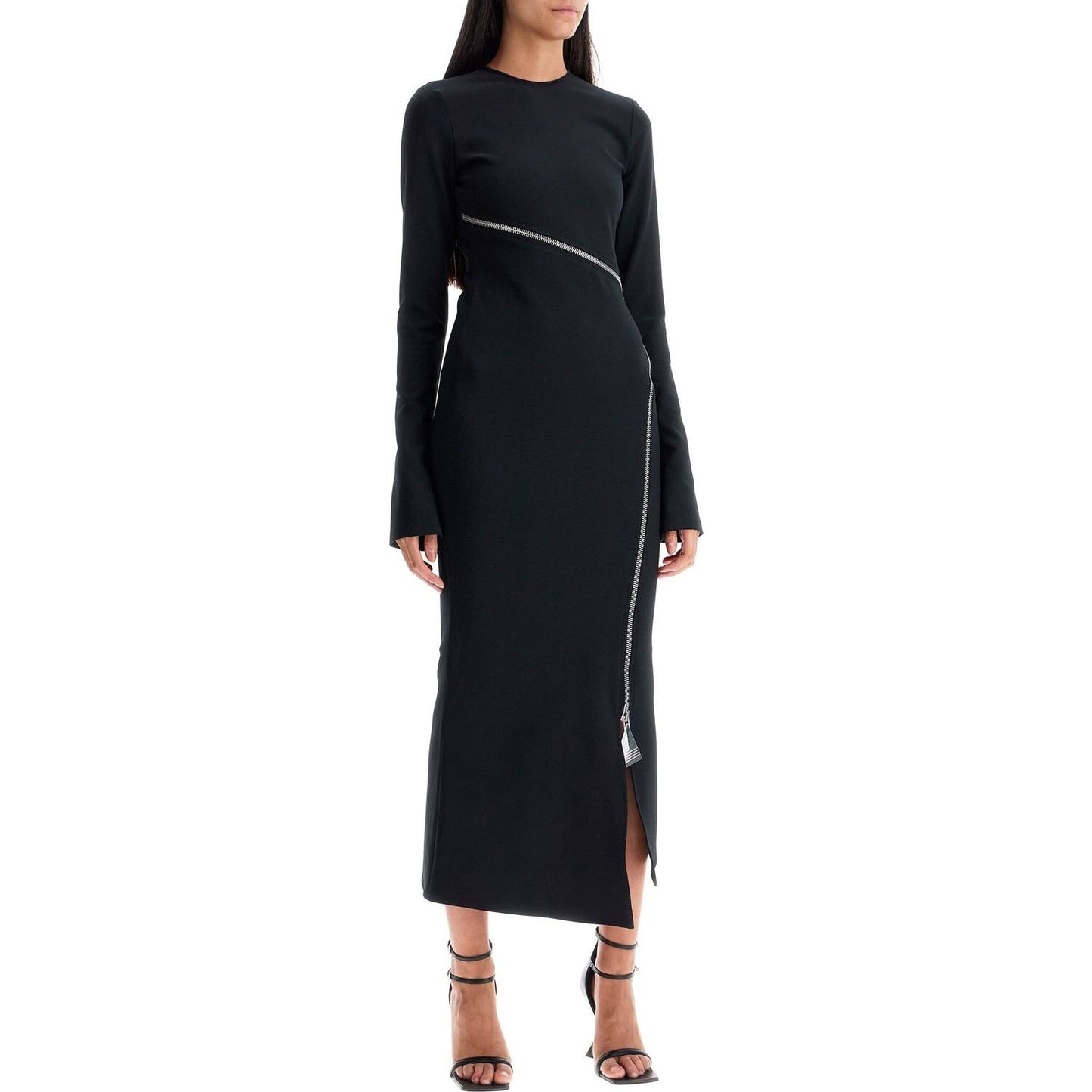 The Attico twisted zip midi dress with Dresses The Attico