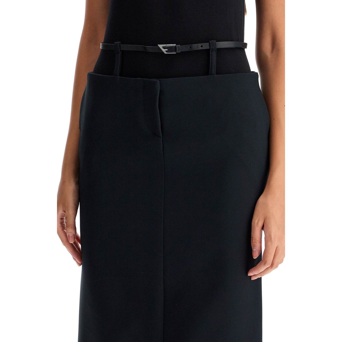 The Attico midi skirt with thin belt Skirts The Attico