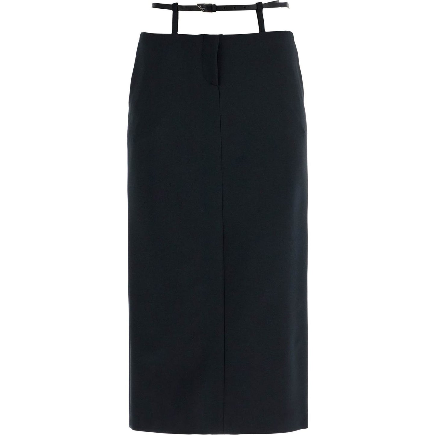 The Attico midi skirt with thin belt Skirts The Attico