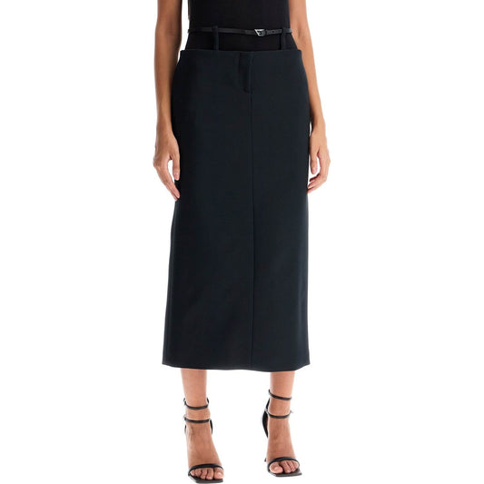 The Attico midi skirt with thin belt Skirts The Attico