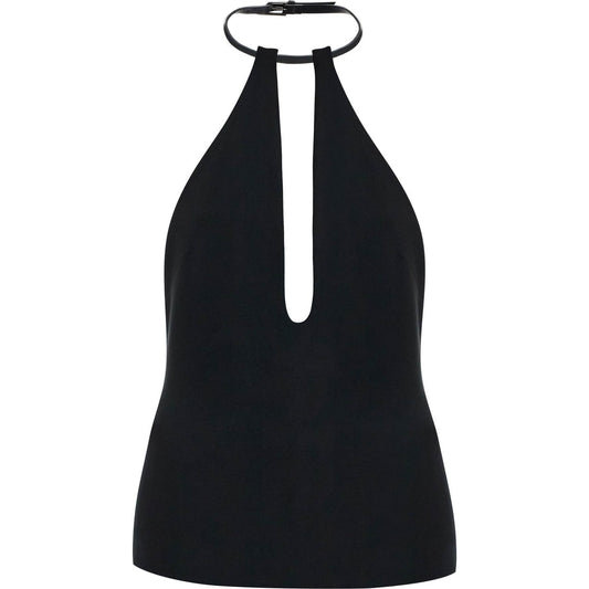 The Attico halter neck top with open Topwear The Attico