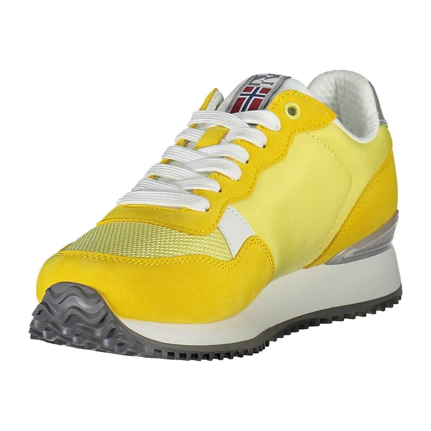 Napapijri Vibrant Yellow Lace-up Sneakers Napapijri