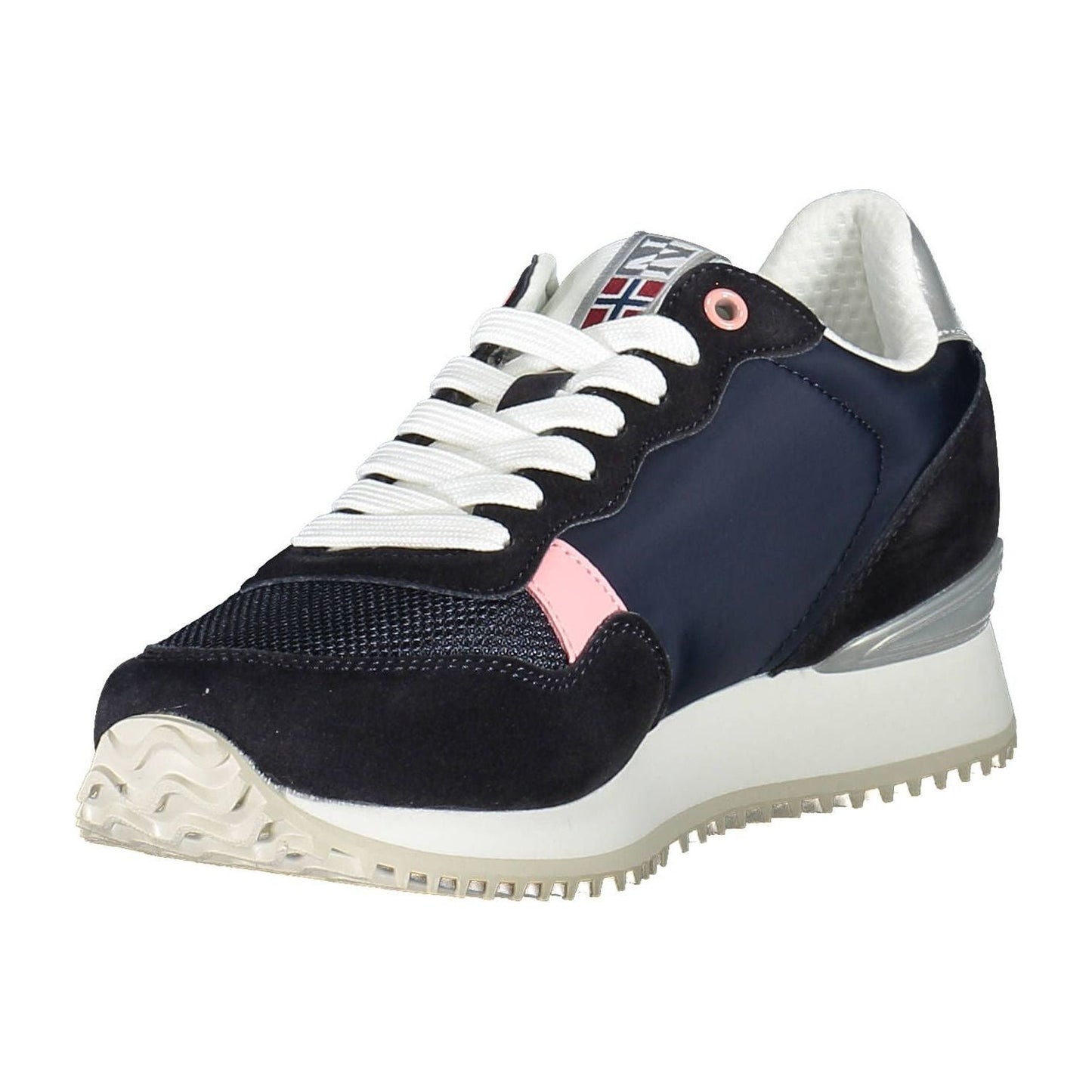 Napapijri Chic Blue Sneakers with Contrasting Details Napapijri