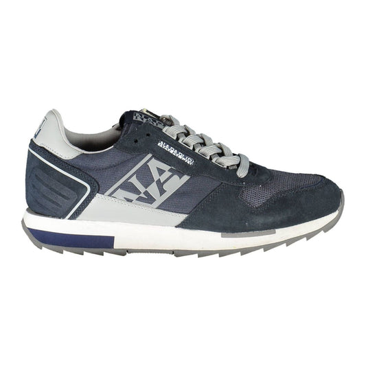 Napapijri Sporty Blue Lace-Up Sneakers with Logo Detail Napapijri