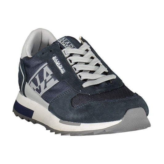 Napapijri Sporty Blue Lace-Up Sneakers with Logo Detail Napapijri