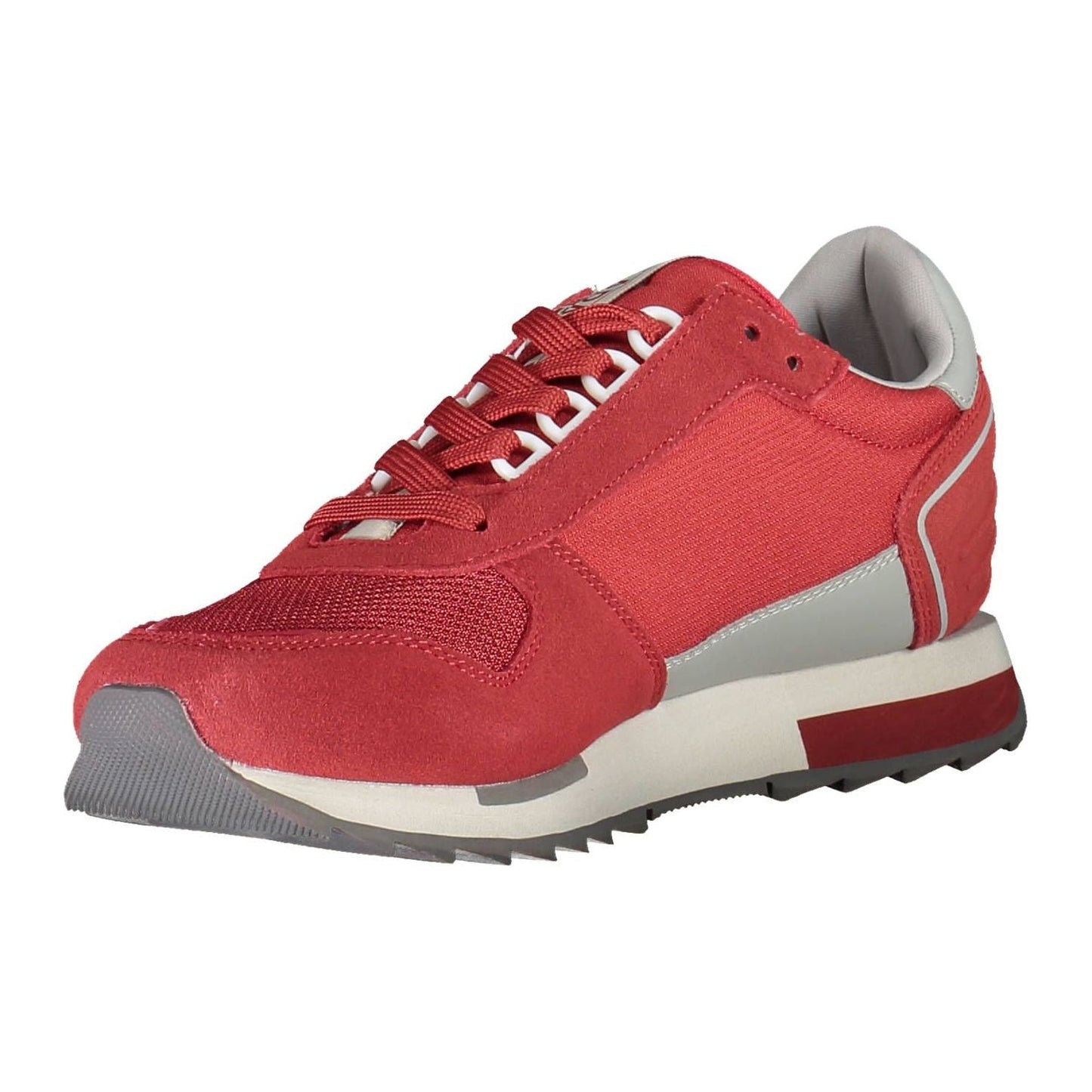 Napapijri Pink Contrast Lace-Up Sport Sneakers Napapijri