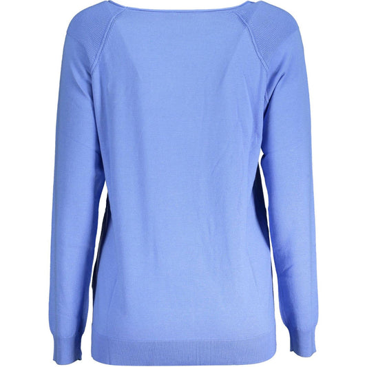 North Sails Eco-Chic Light Blue Sweater with Contrasting Accents North Sails