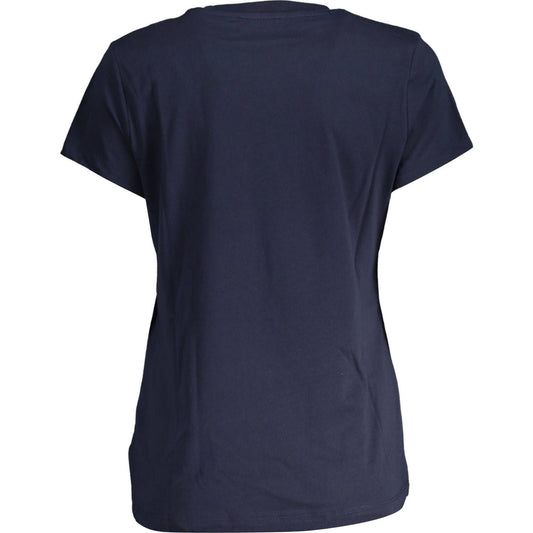 North Sails Chic Blue Organic Cotton Tee with Signature Embroidery North Sails