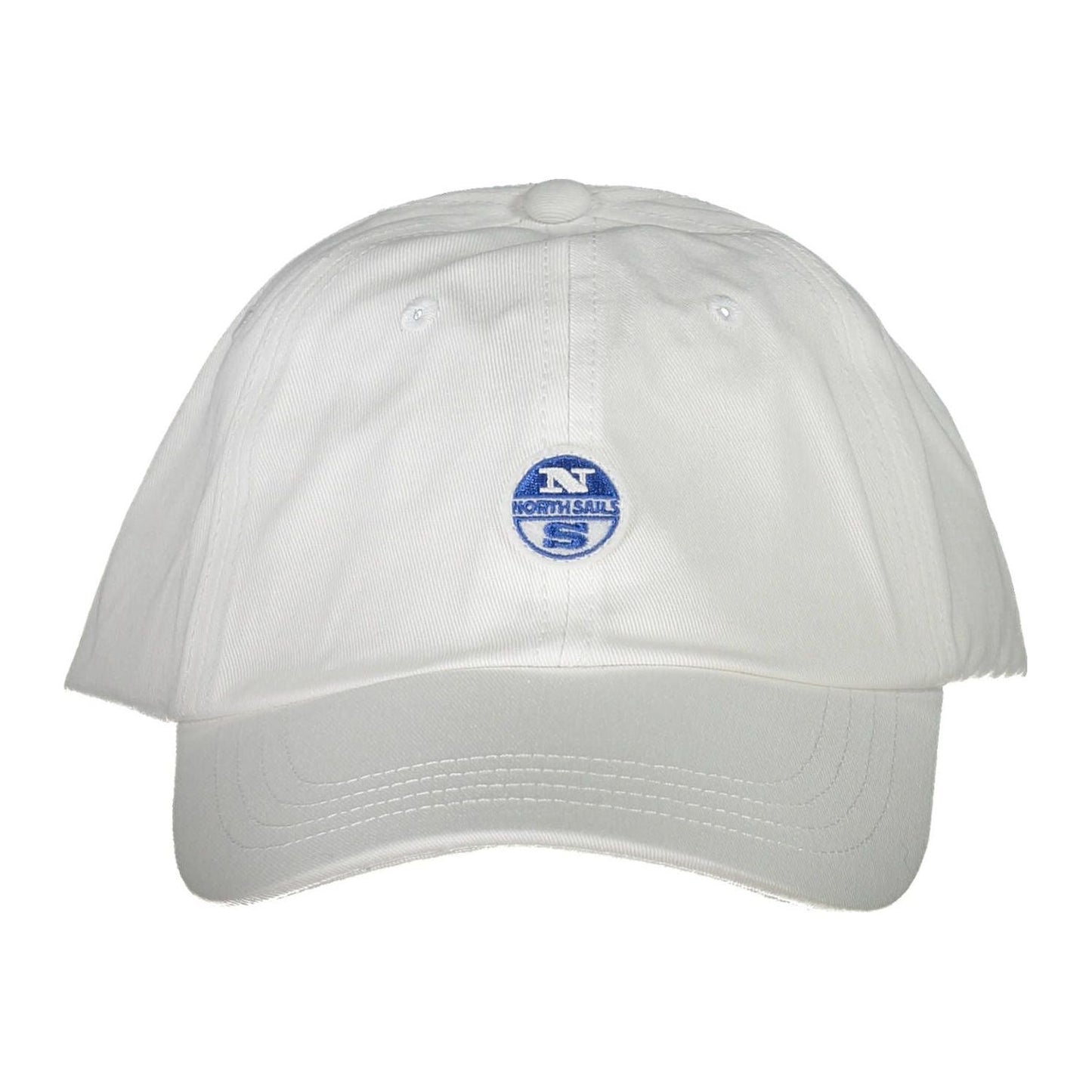 North Sails Elegant White Visor Cap with Logo Detail North Sails