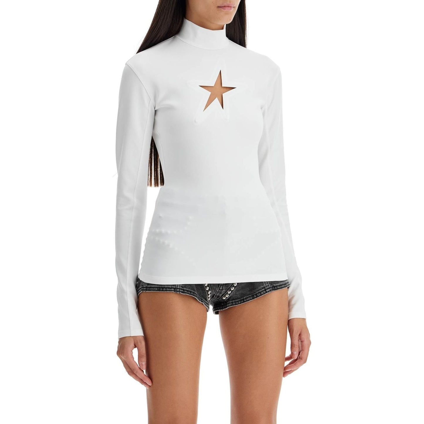 Mugler long-sleeved star top for Topwear Mugler