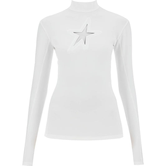 Mugler long-sleeved star top for