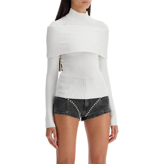 Mugler long-sleeved top with off- Topwear Mugler