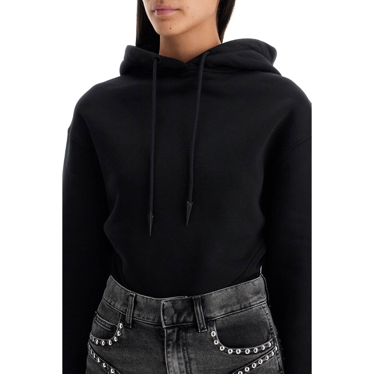 Mugler body sweatshirt with hood Topwear Mugler