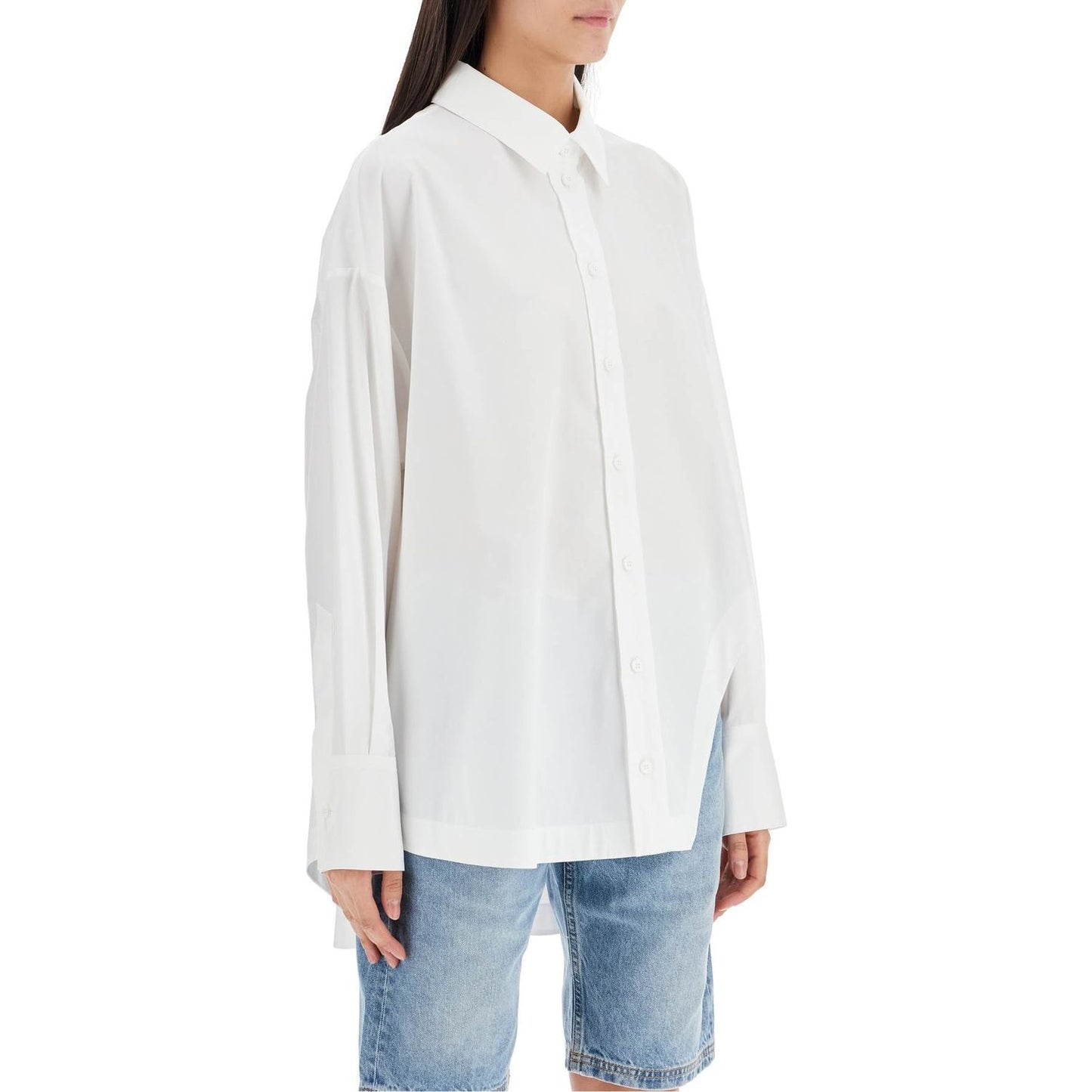 The Attico asymmetric oversized shirt Topwear The Attico