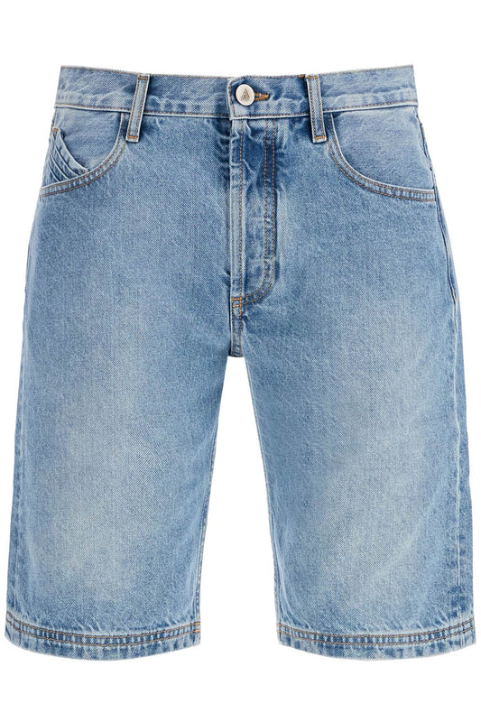 The Attico denim boyfriend bermuda shorts for Short trousers The Attico