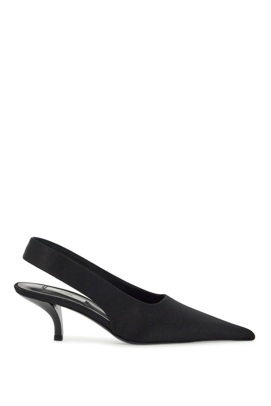 Toteme black satin slingbacks with stiletto heel Pumps Toteme