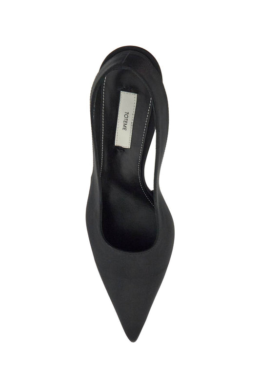 Toteme black satin slingbacks with stiletto heel Pumps Toteme