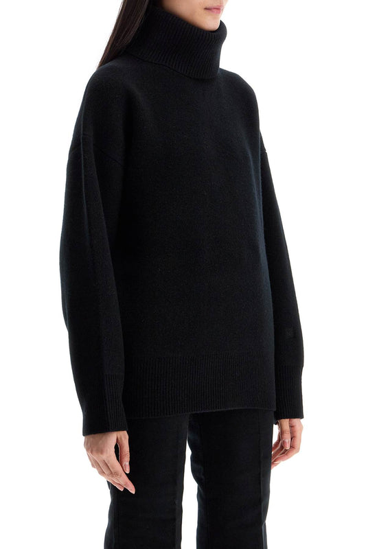 Toteme black rws wool and cashmere turtleneck sweater Knitwear Toteme