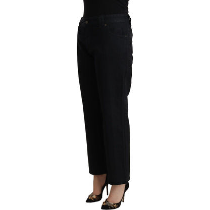 John Galliano Elegant High Waist Cropped Jeans John Galliano