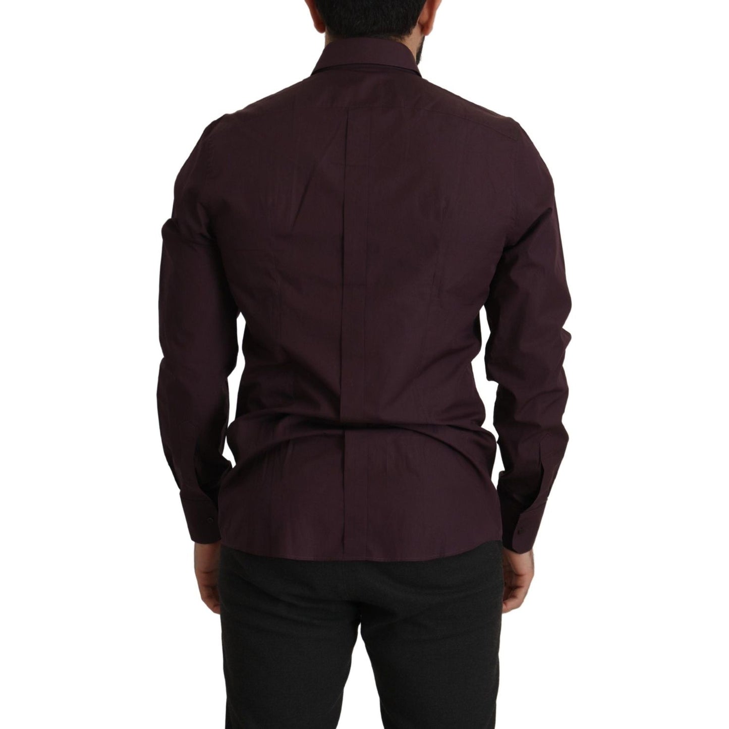 Dolce & Gabbana Regal Purple Slim Fit Dress Shirt Dolce & Gabbana