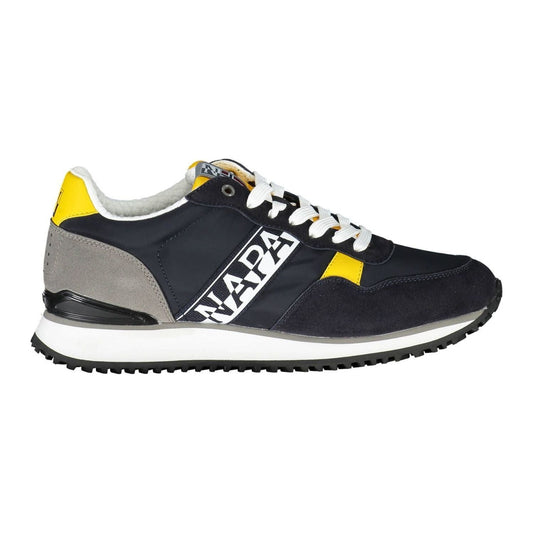 Napapijri Sleek Blue Contrasting Laced Sports Sneakers Napapijri