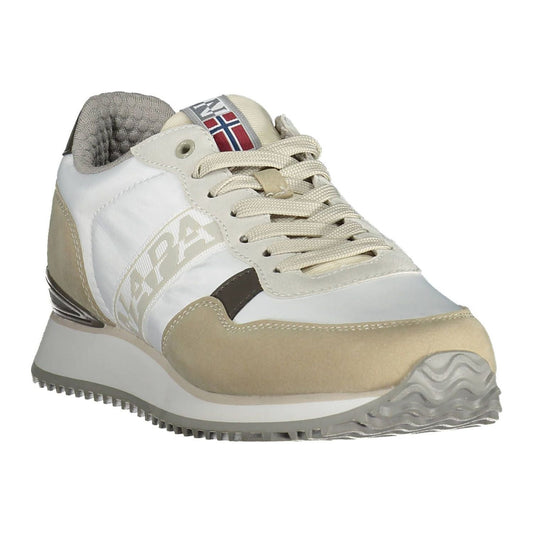 Napapijri Elegant White Sneakers with Contrasting Accents Napapijri