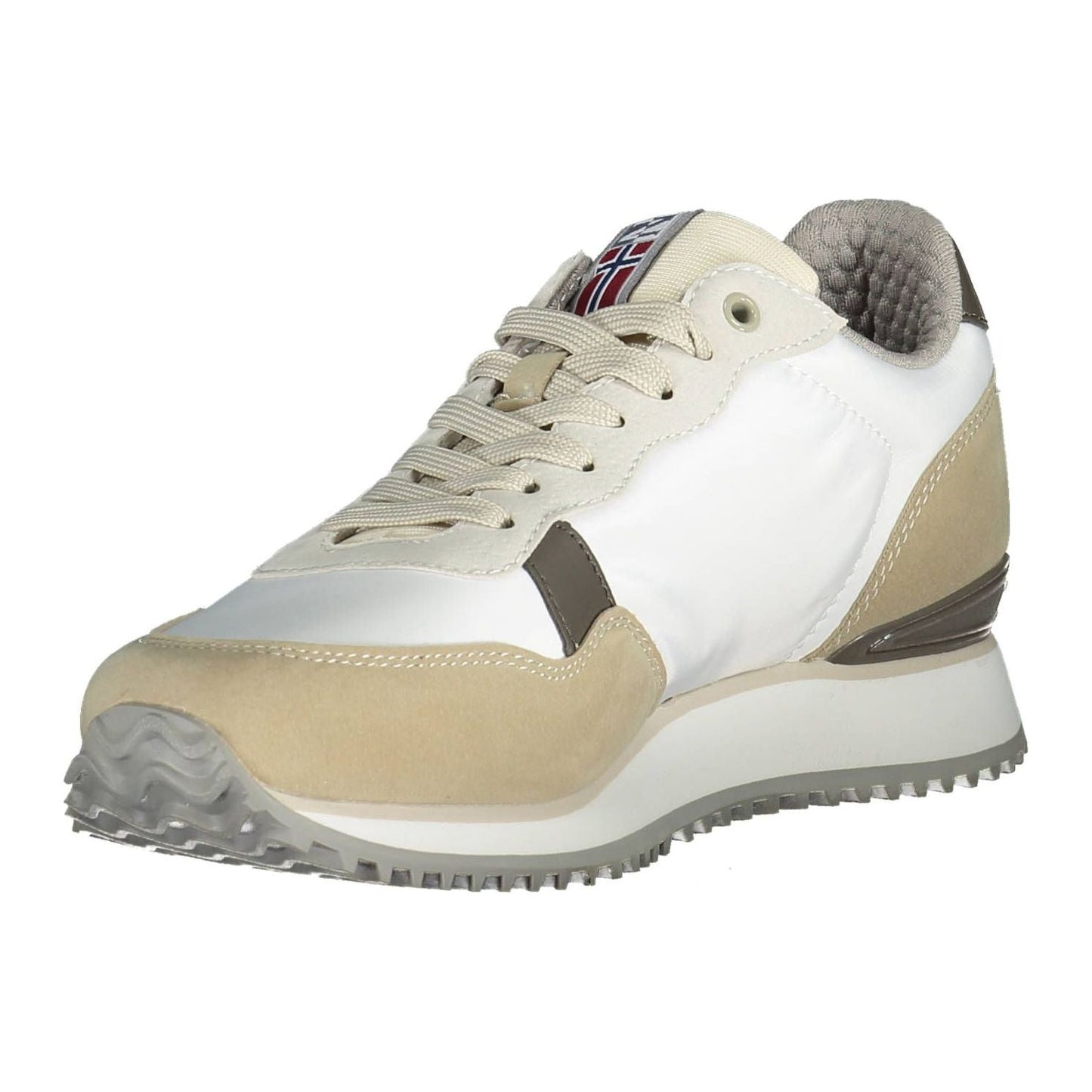 Napapijri Elegant White Sneakers with Contrasting Accents Napapijri