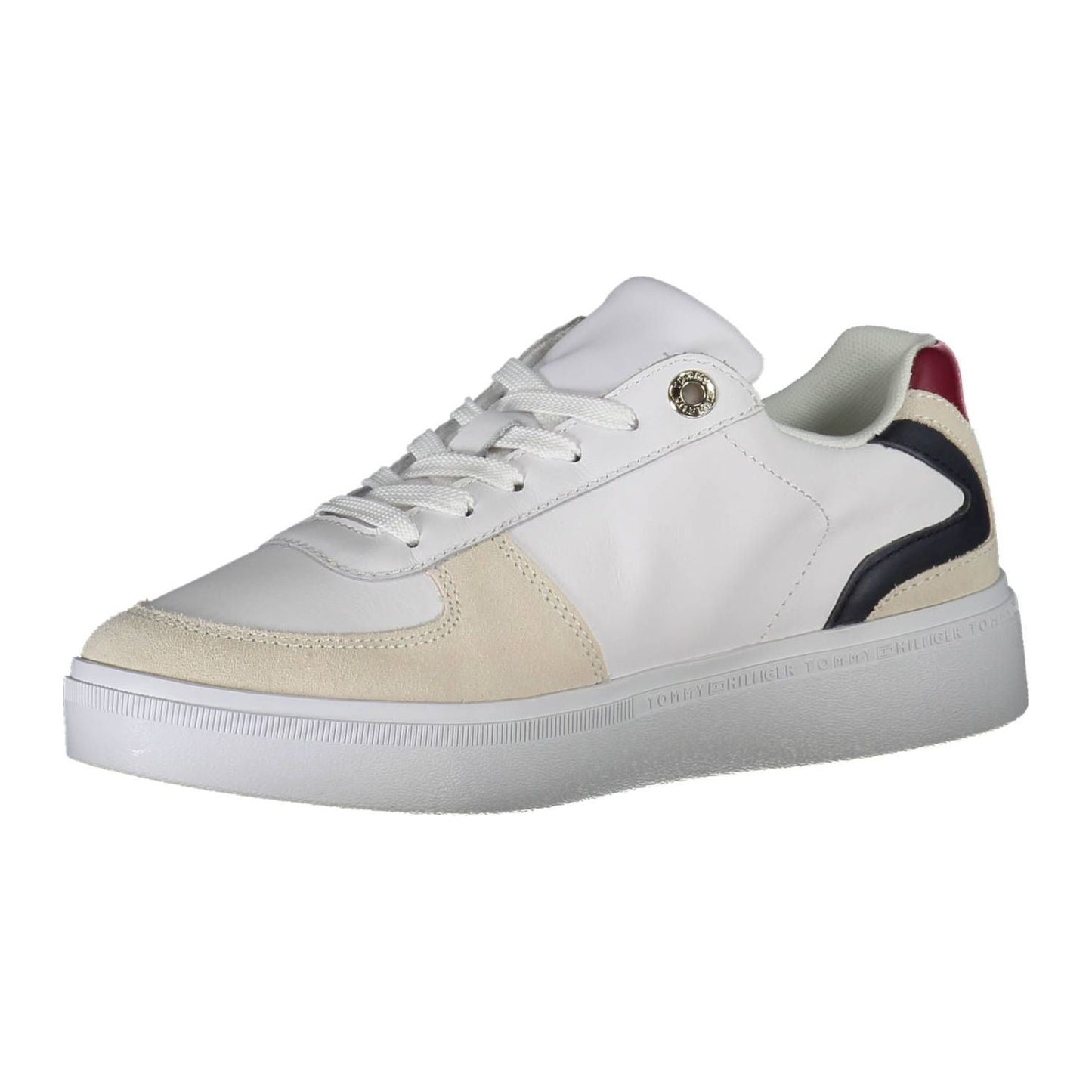 Tommy Hilfiger Chic White Lace-Up Sporty Sneakers Tommy Hilfiger