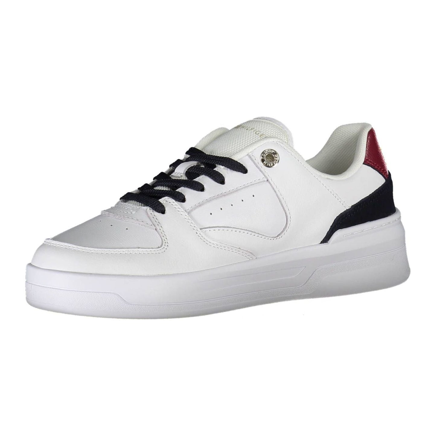 Tommy Hilfiger Chic White Contrast Trainers with Logo Detail Tommy Hilfiger