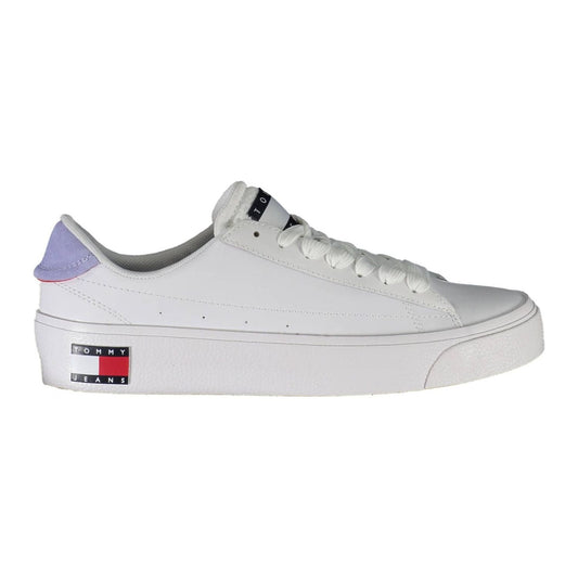 Tommy Hilfiger Eco-Conscious White Sneakers with Logo Accents Tommy Hilfiger