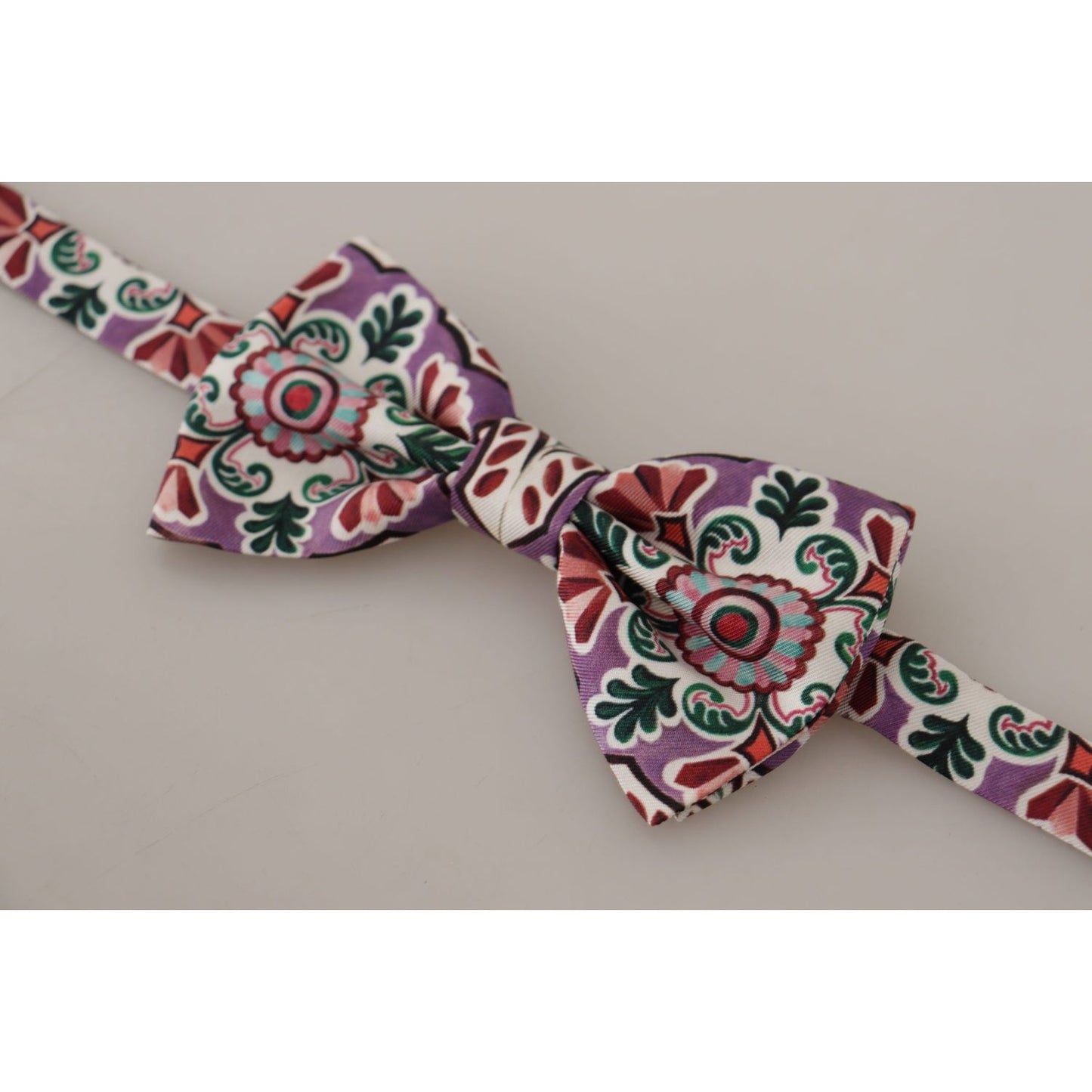 Dolce & Gabbana Multicolor Silk Bow Tie Elegant Accessory Dolce & Gabbana