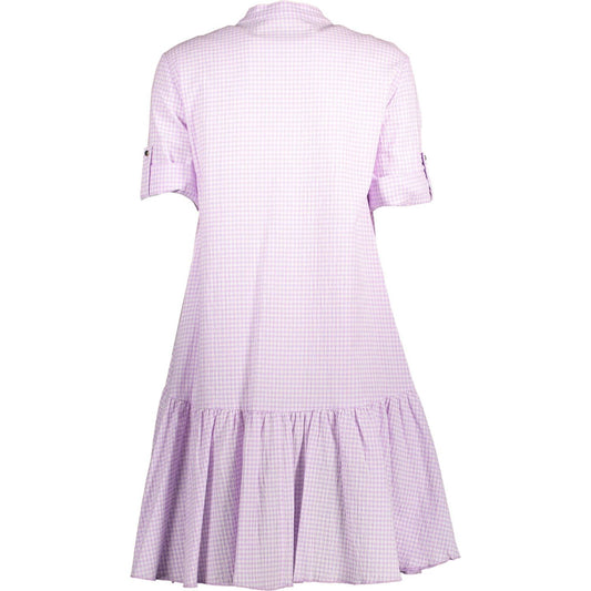 Kocca Chic Pink Cotton Dress with Versatile Sleeves Kocca