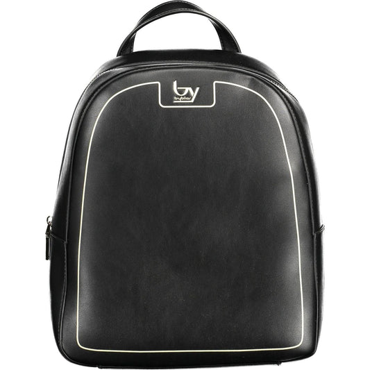 BYBLOS Elegant Black Backpack with Contrasting Details BYBLOS