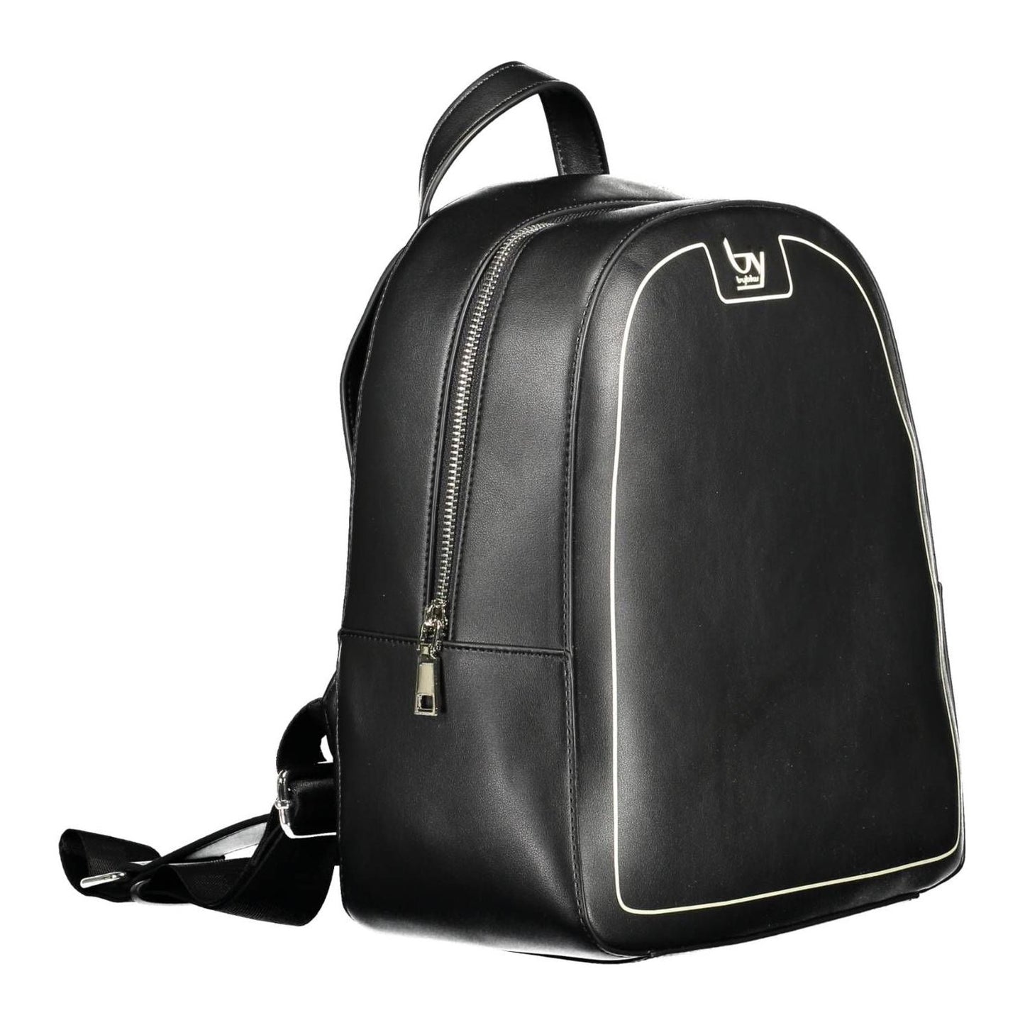 BYBLOS Elegant Black Backpack with Contrasting Details BYBLOS