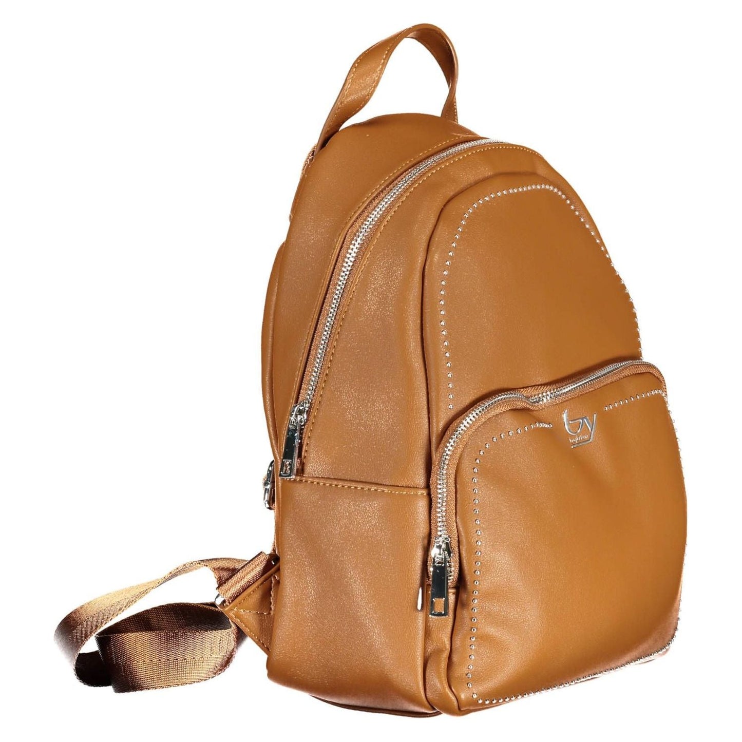 BYBLOS Elegant Brown Backpack with Contrasting Details BYBLOS