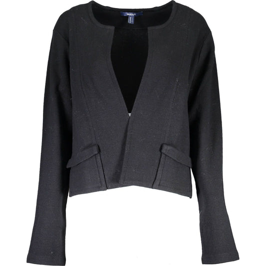 Gant Black Wool Women Cardigan Gant