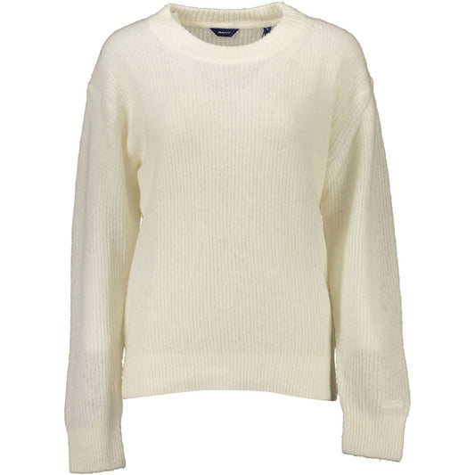 Gant Elegant White Wool-Blend Sweater Gant