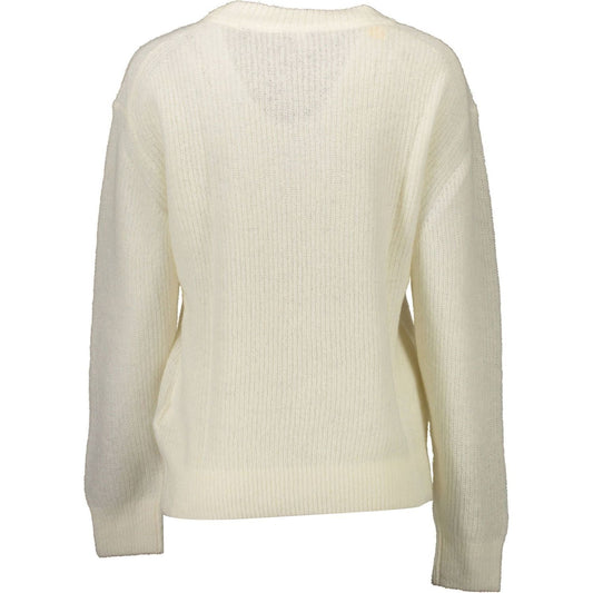 Gant Elegant White Wool-Blend Sweater Gant