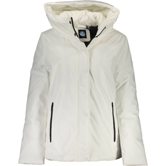 North Sails Chic White Hooded Jacket North Sails