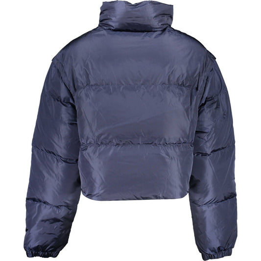 Tommy Hilfiger Eco-Conscious Blue Nylon Short Jacket Tommy Hilfiger