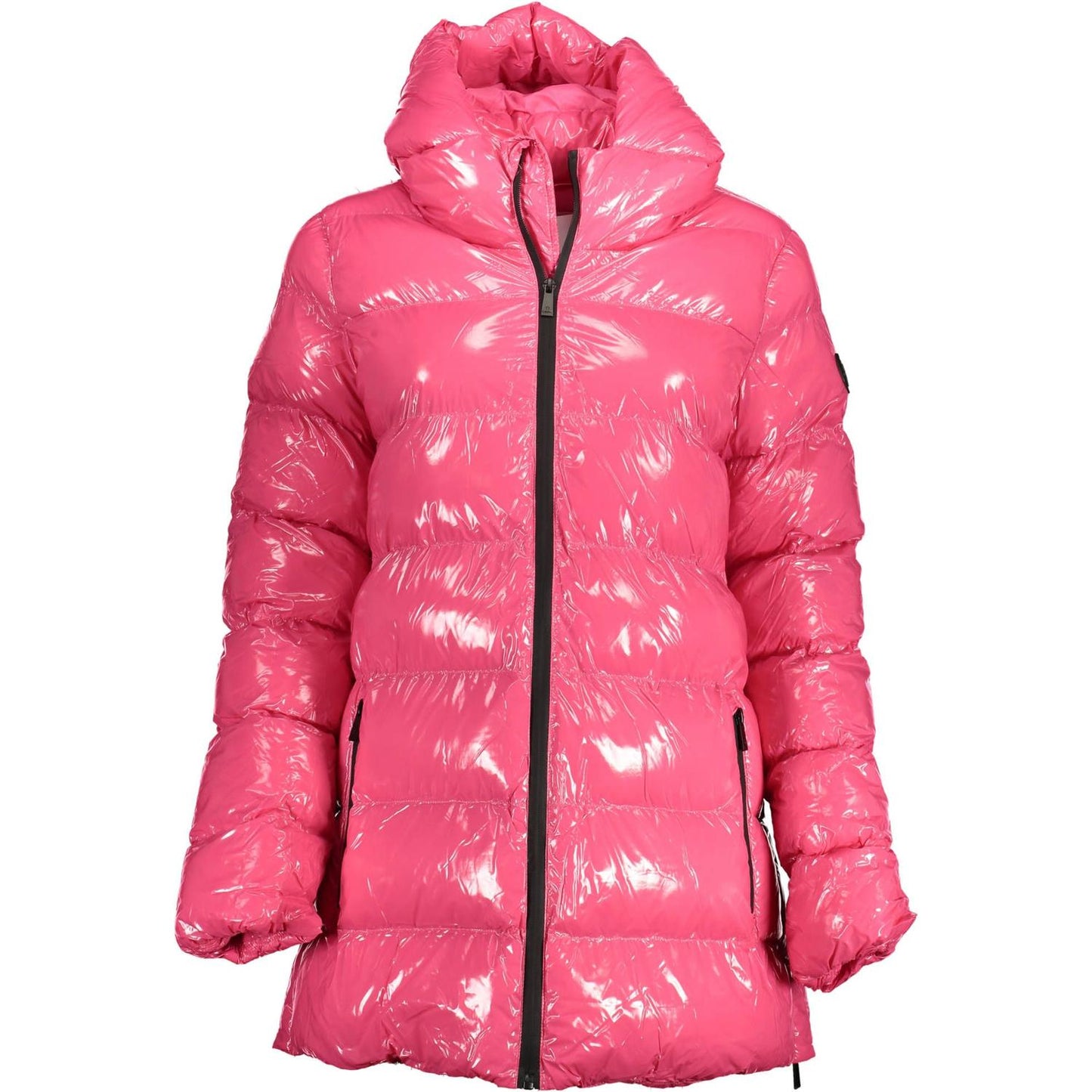 U.S. POLO ASSN. Chic Pink Hooded Jacket with Side Slits U.S. POLO ASSN.