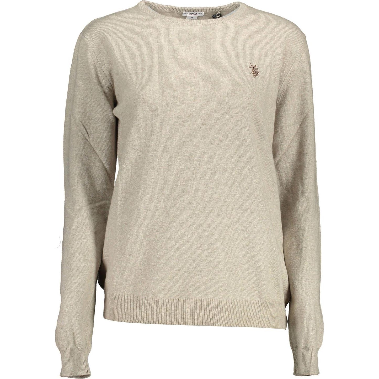 U.S. POLO ASSN. Chic Beige Embroidered Logo Sweater U.S. POLO ASSN.