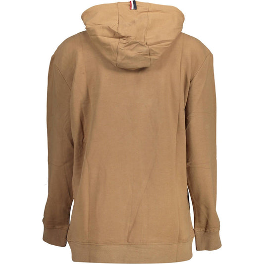 U.S. POLO ASSN. Chic Brown Embroidered Hoodie with Pockets U.S. POLO ASSN.