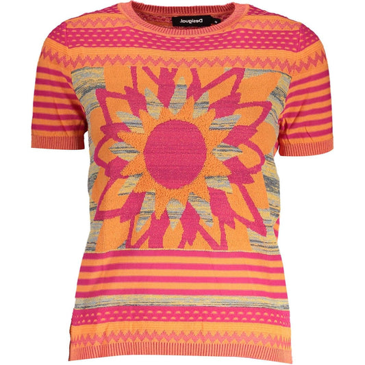 Desigual Vibrant Contrast Detail Sweater Desigual